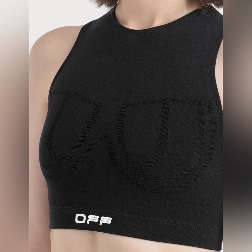 Off-White Black Activewear Top